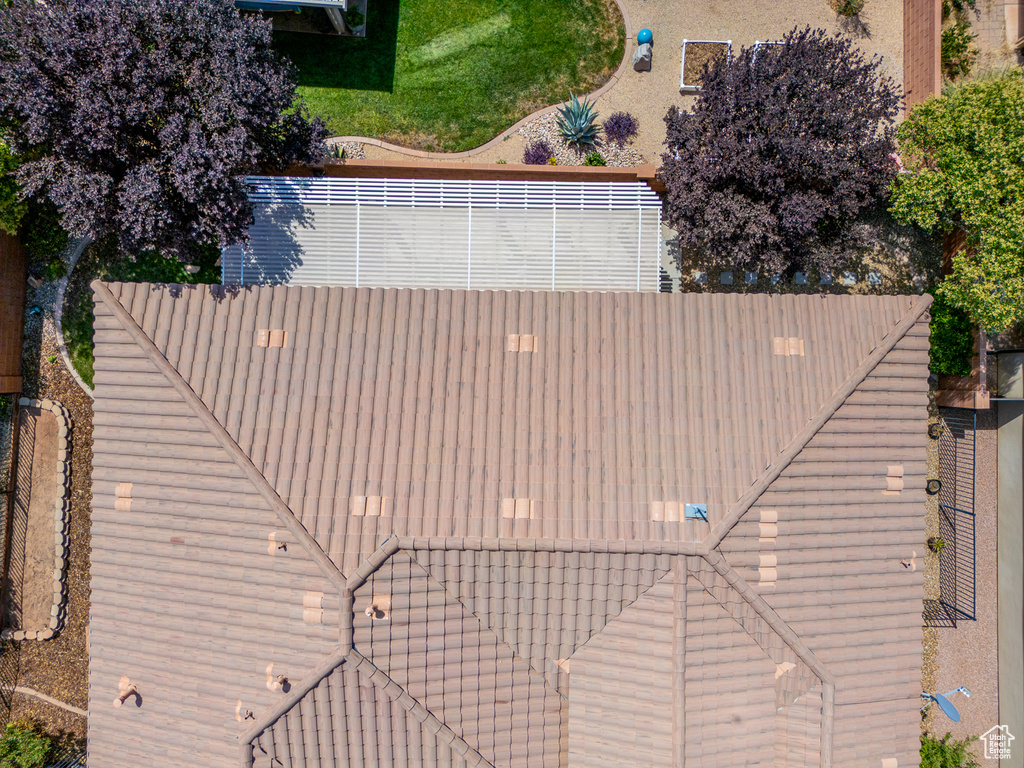 View from above of property