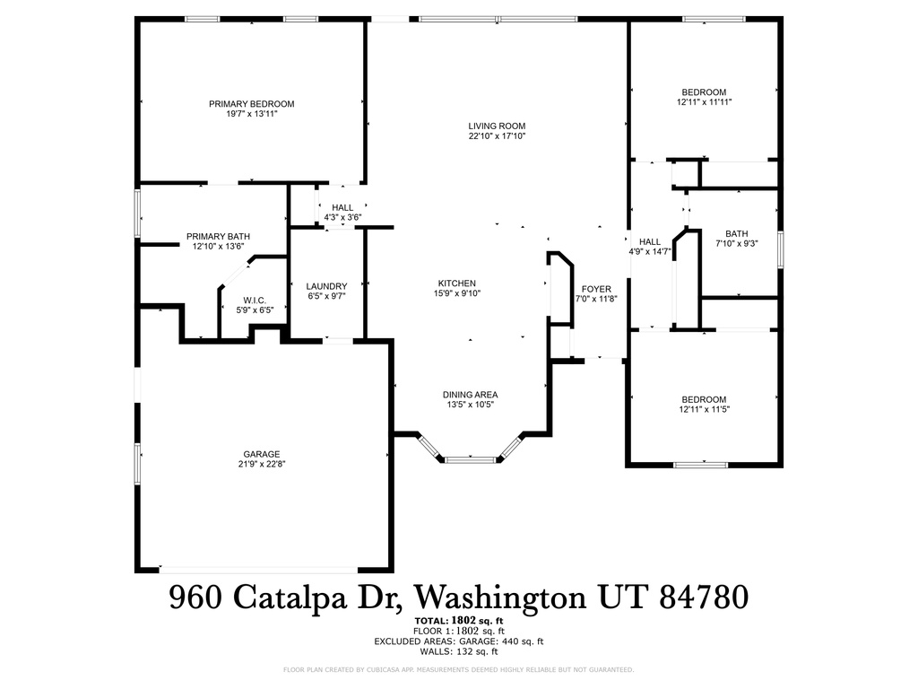 View of floor plan / room layout