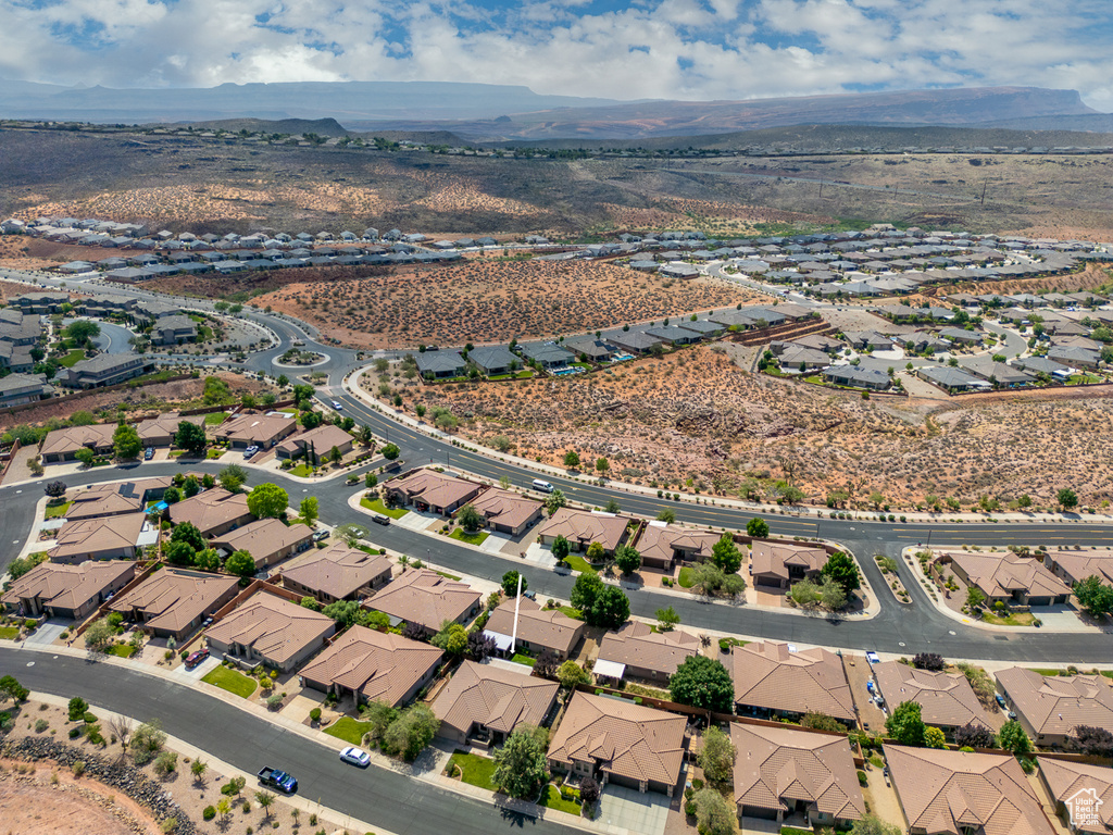 Aerial view of mountains