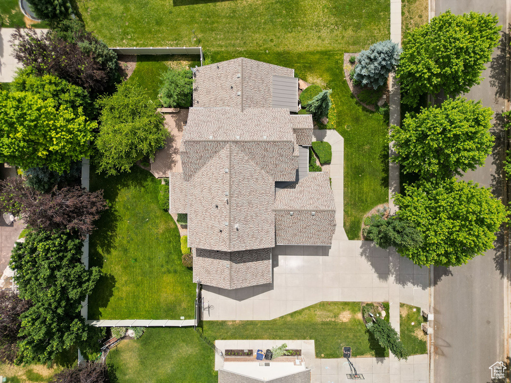 View from above of property