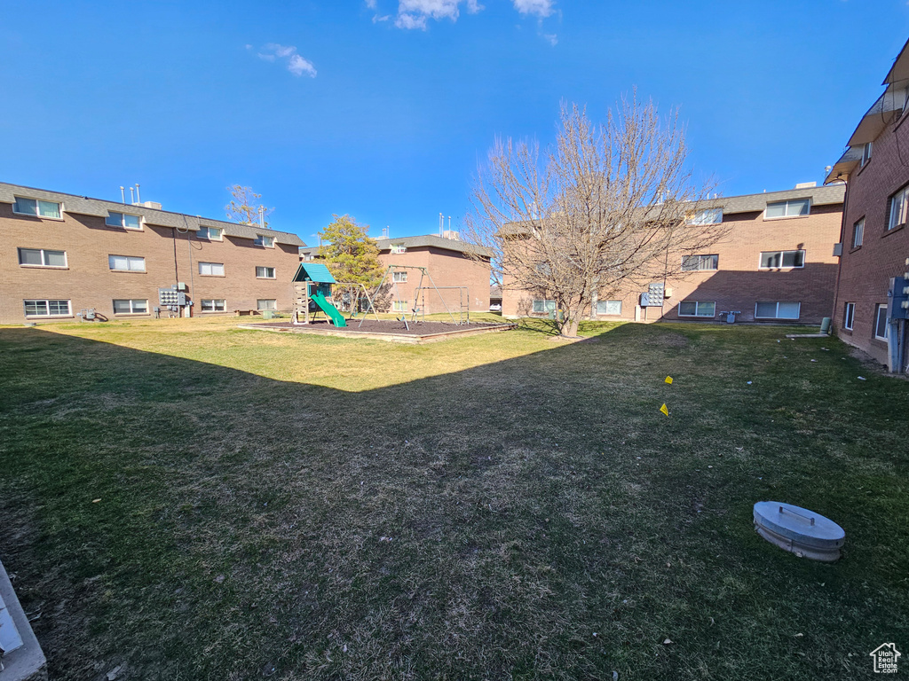View of green lawn
