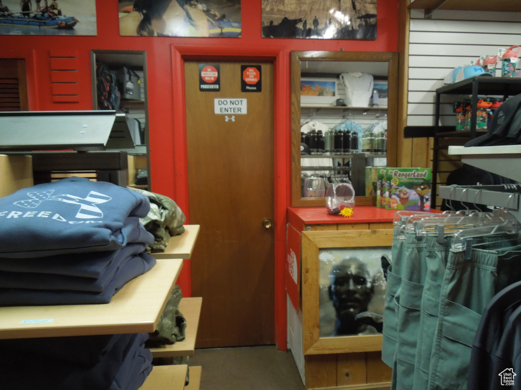 View of storage area