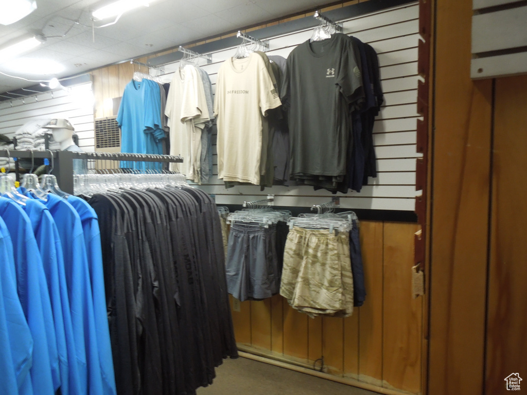 View of spacious closet