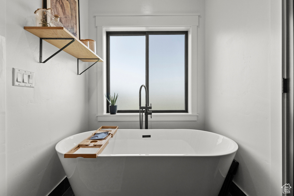 Bathroom featuring a freestanding bath