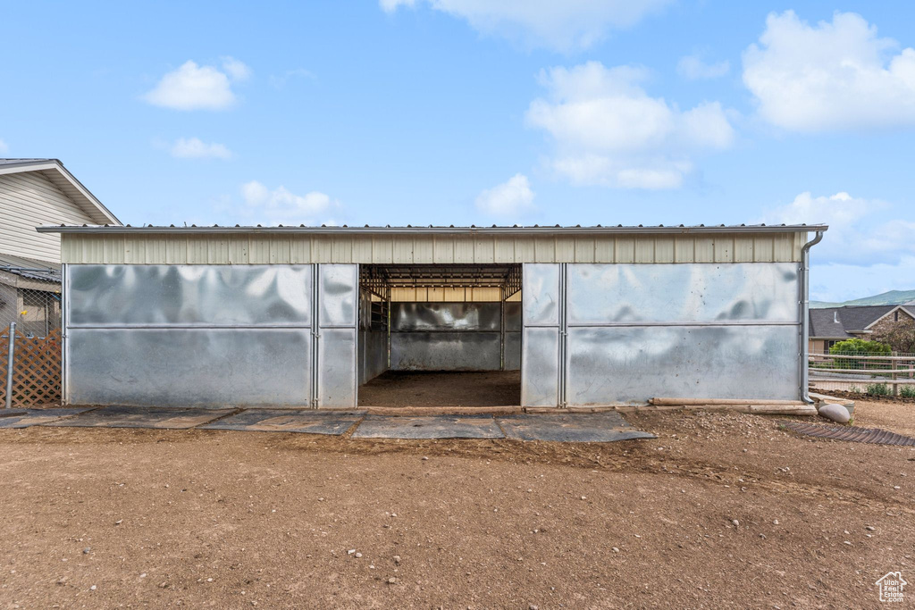 View of outbuilding