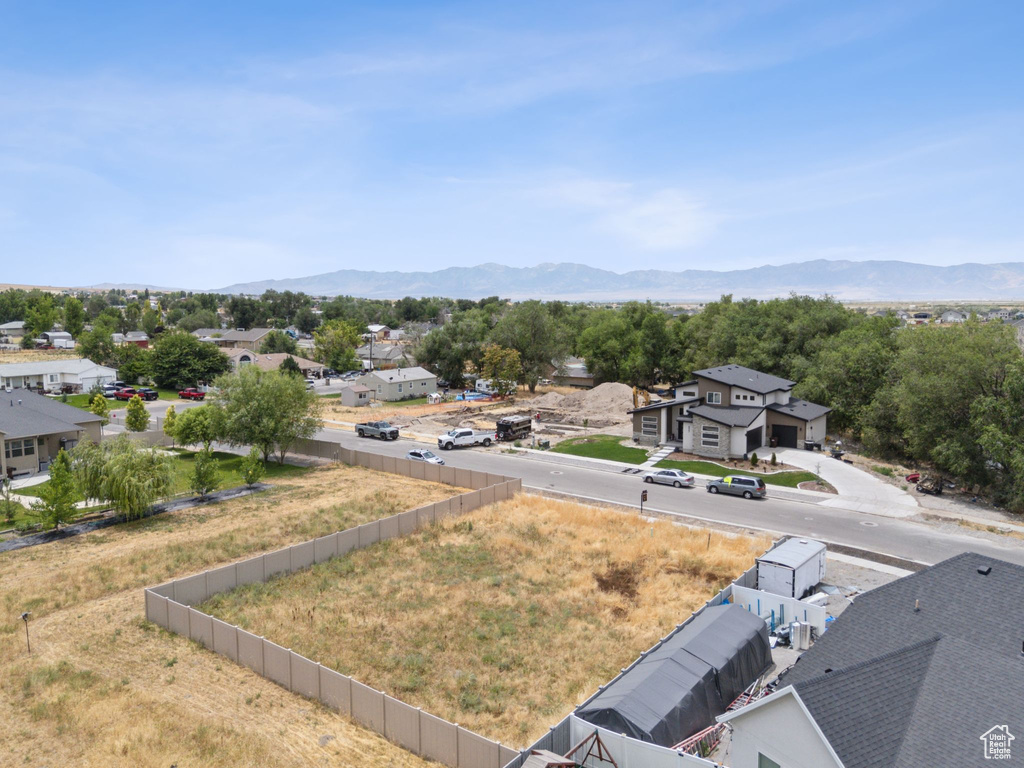 Mountain view with nearby suburban area