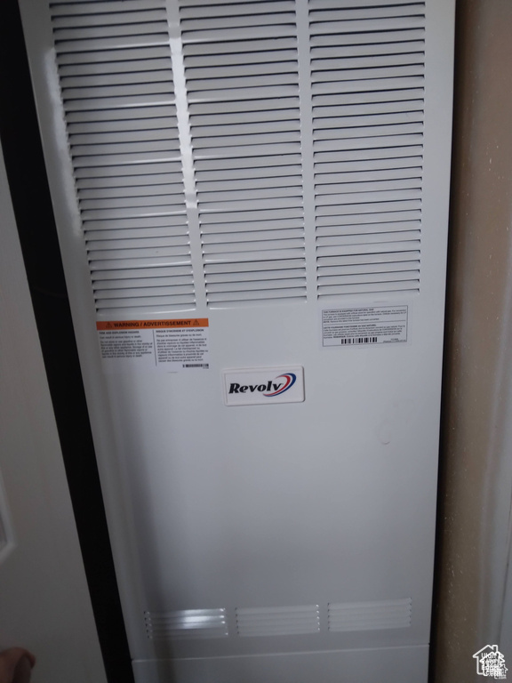 Detailed view of a heating unit