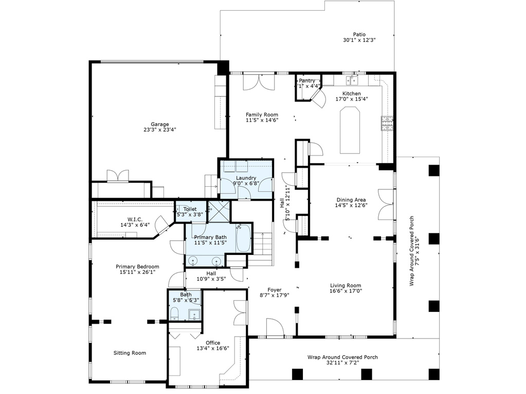 View of floor plan / room layout