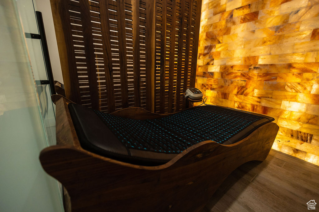 Detailed view of wood finished floors