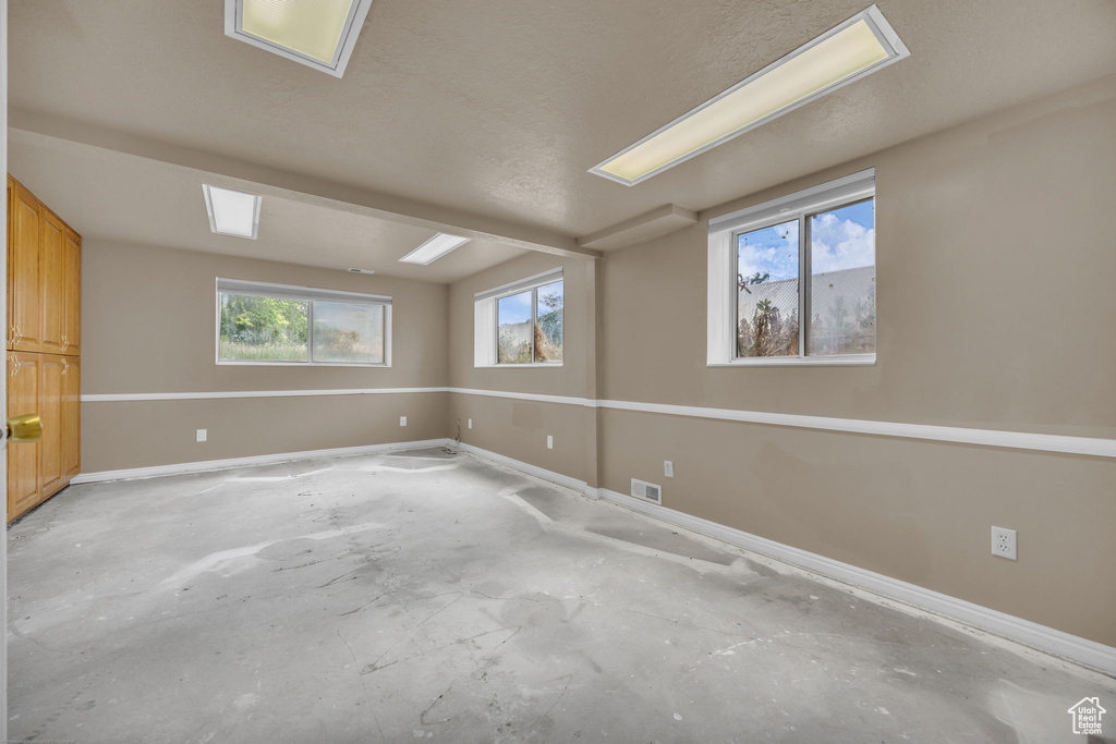 Empty room with baseboards