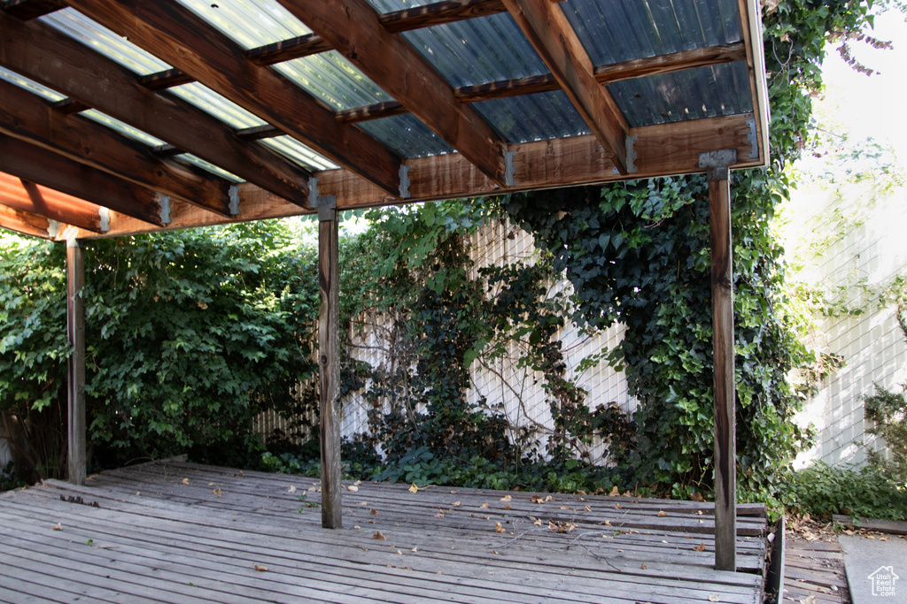 View of deck