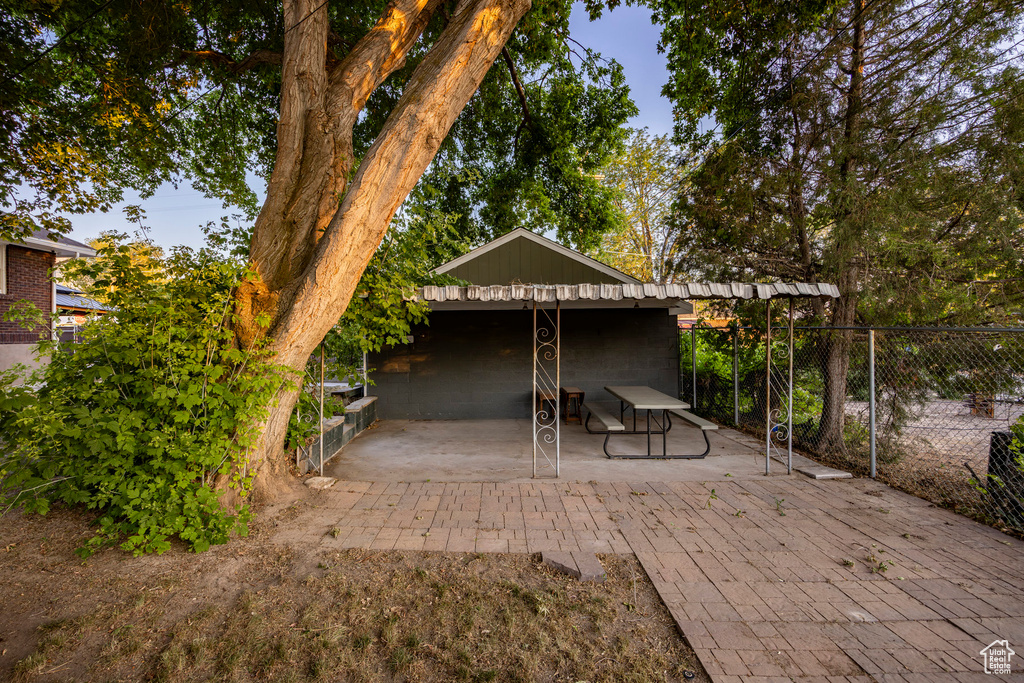 View of patio