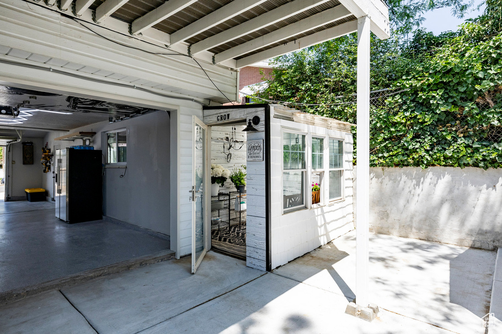 View of patio