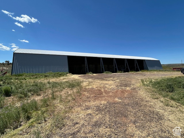 View of pole building