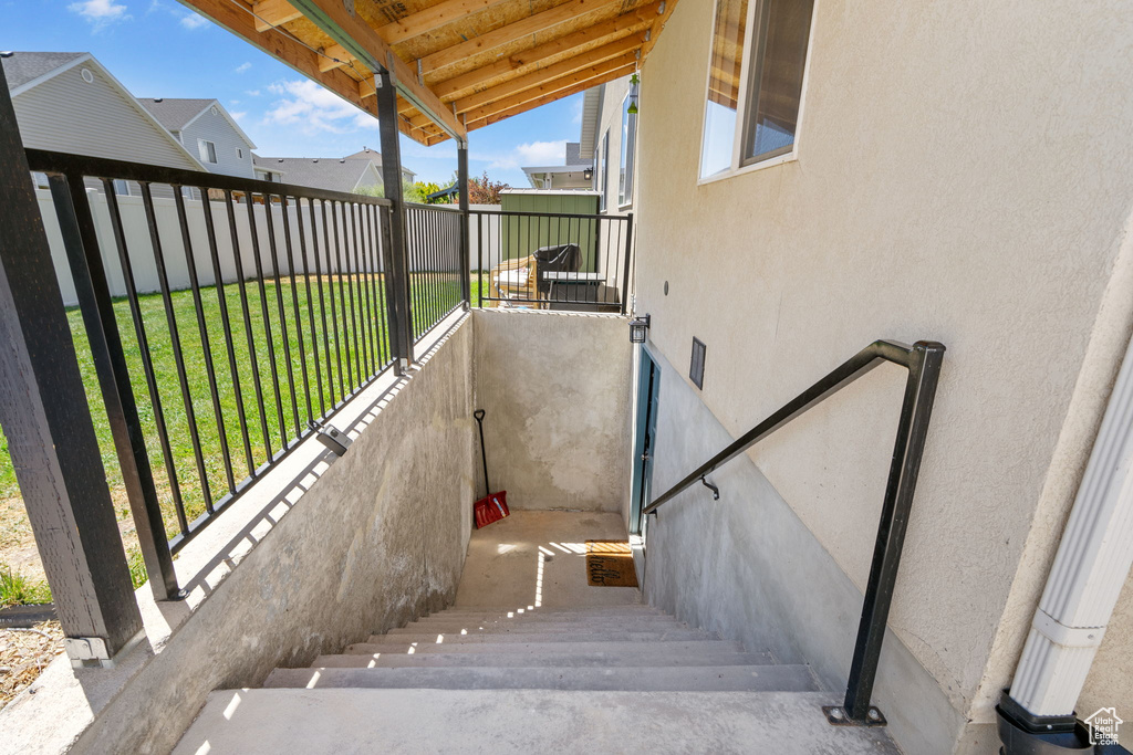 View of stairs