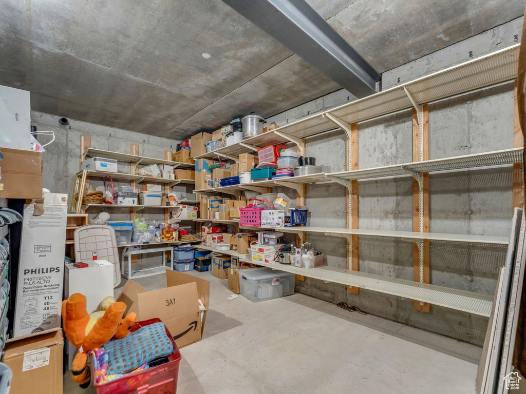 View of storage area