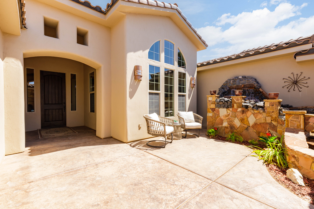 View of patio