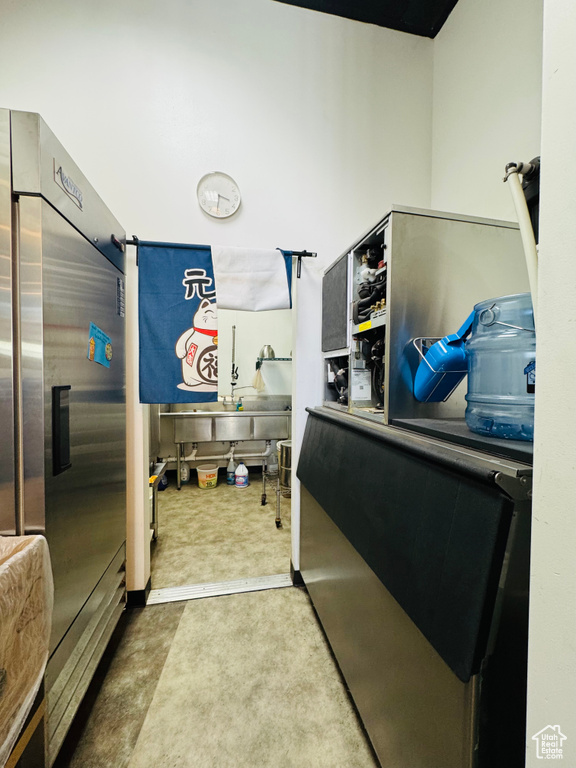 Misc room with concrete floors