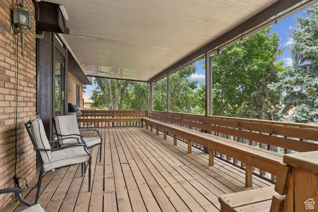 View of deck