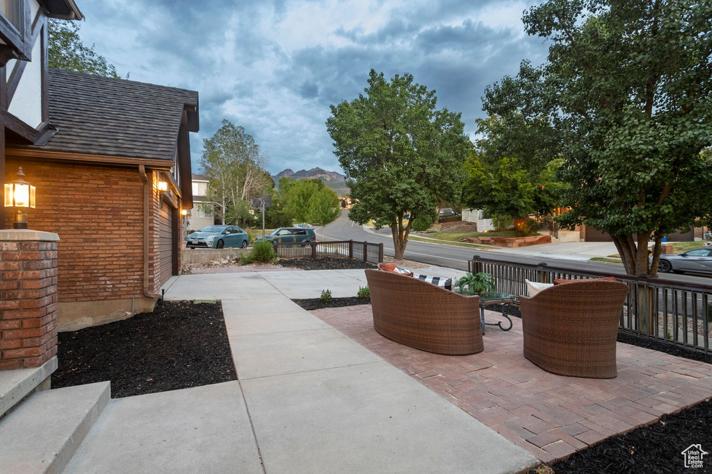 View of patio