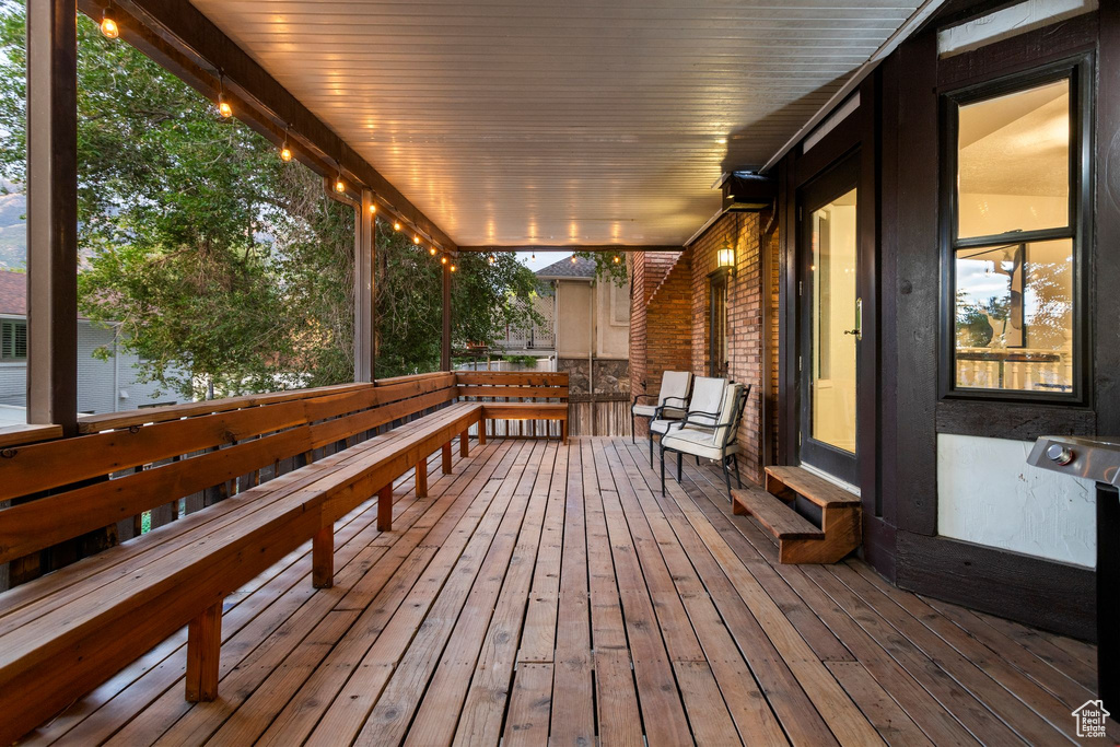 View of deck