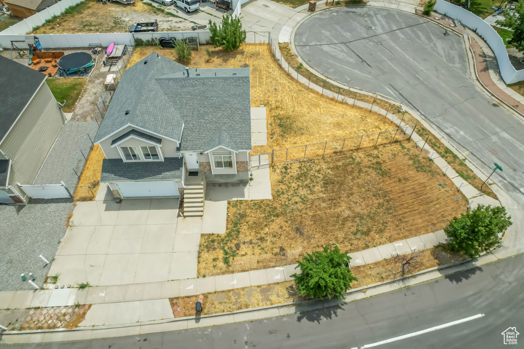 View from above of property