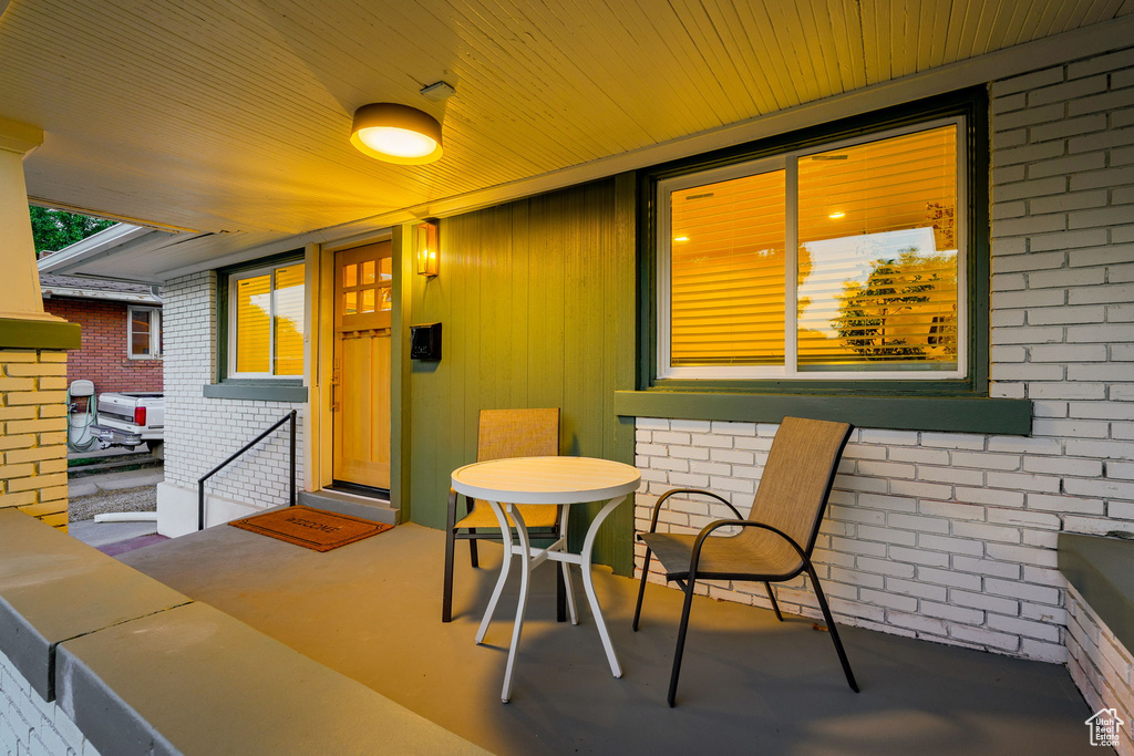 View of patio