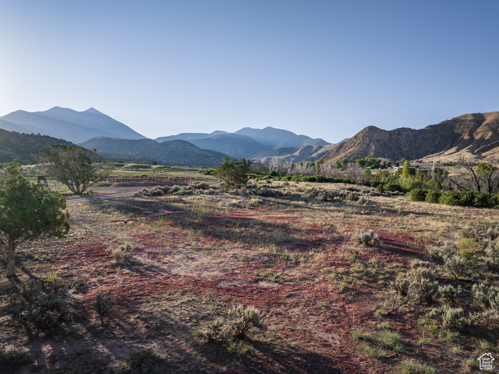 View of mountain background