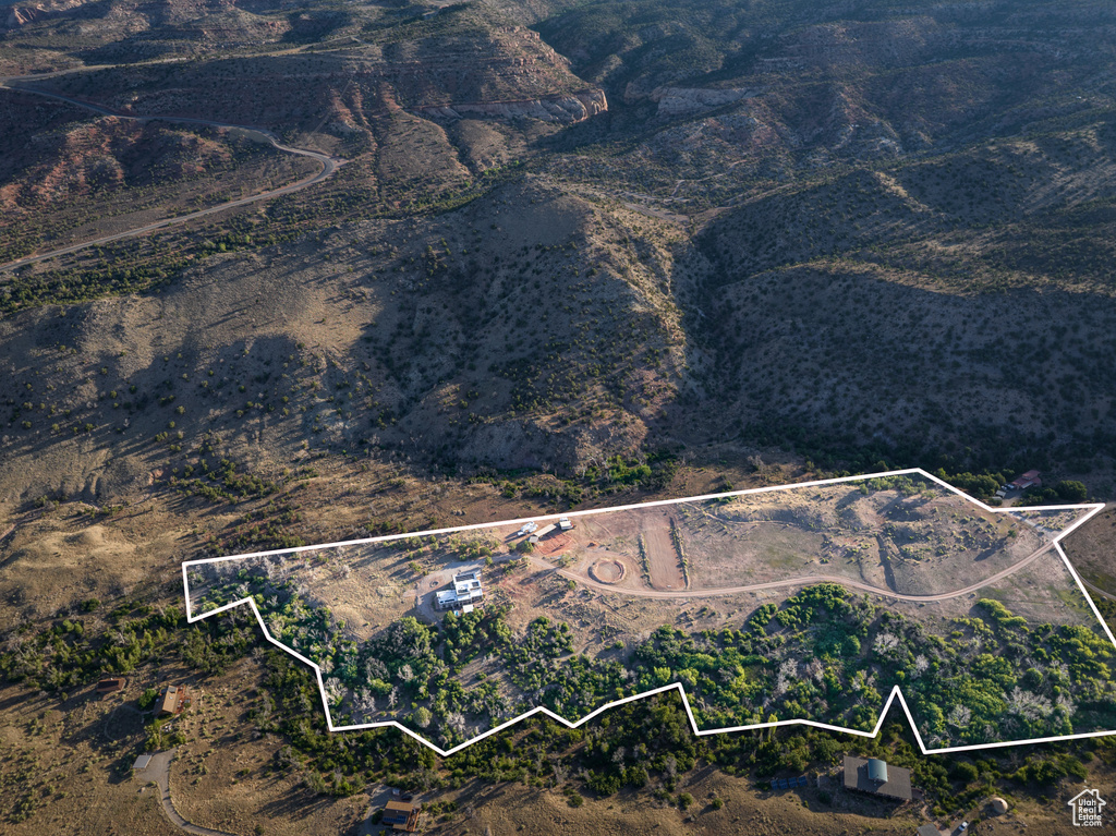 View of property location featuring property parcel outlined and rural landscape