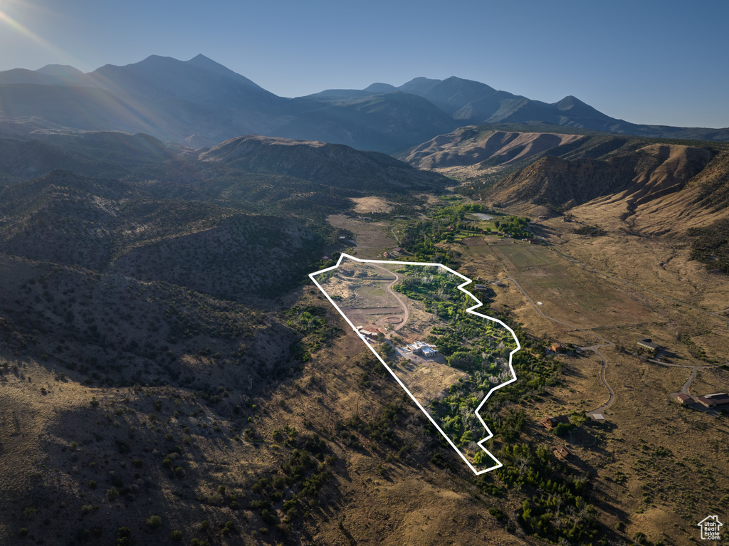 View of mountain background