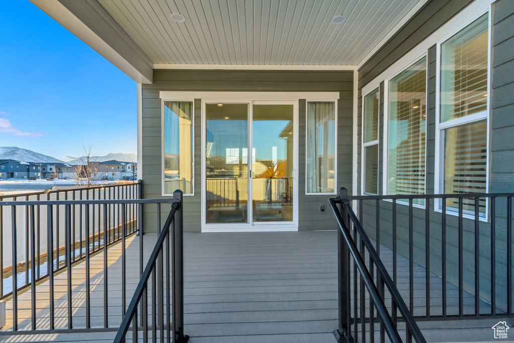 Deck featuring a residential view