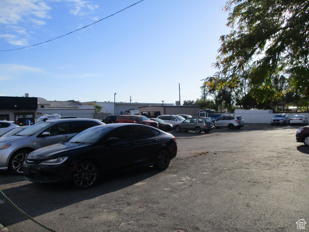 View of uncovered parking lot