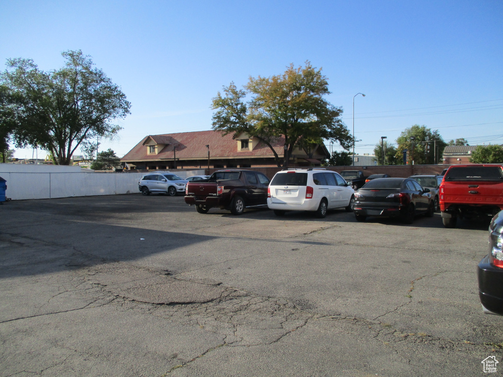 View of uncovered parking lot