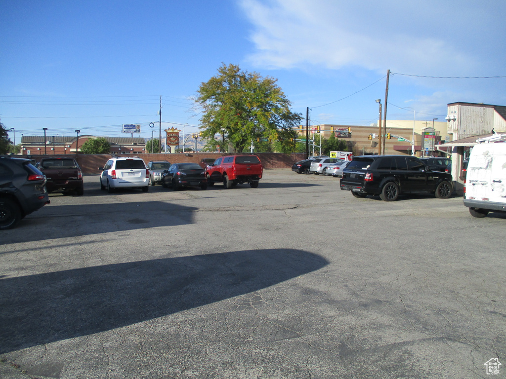 View of uncovered parking lot