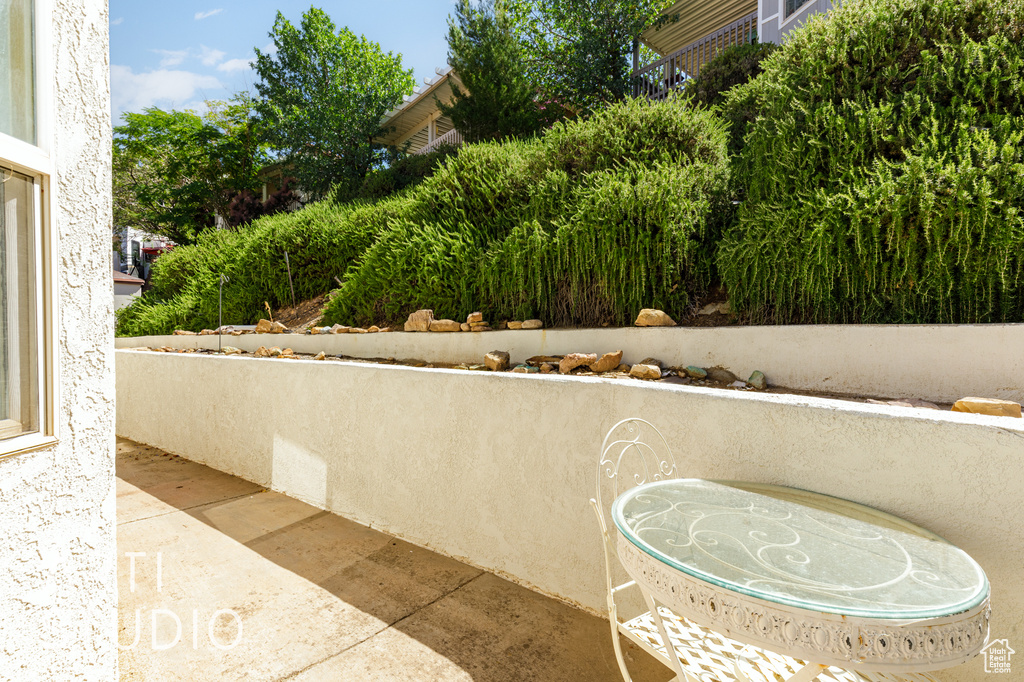 View of patio