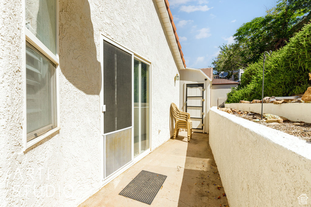 View of patio