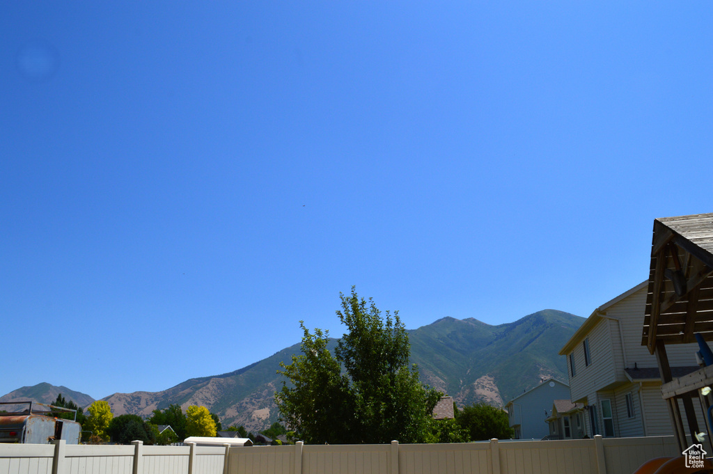 View of mountain background