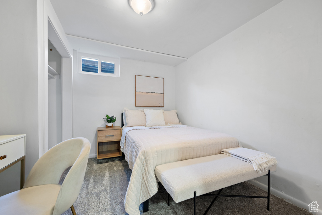 Bedroom featuring carpet flooring