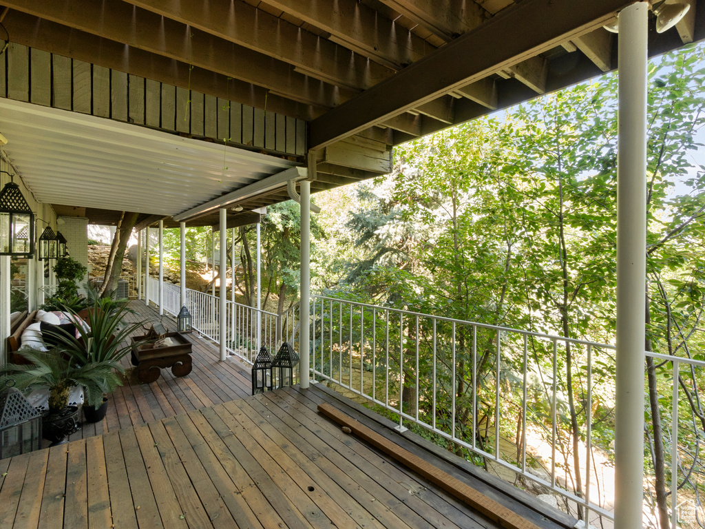 View of deck