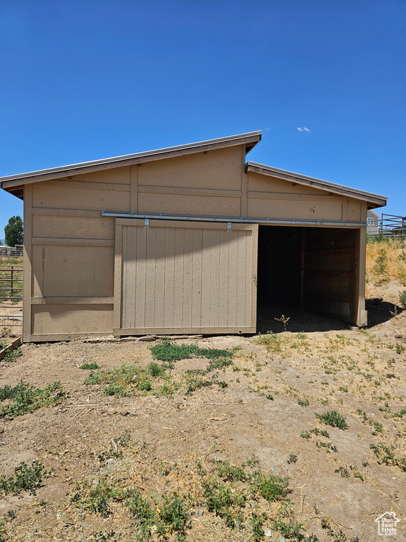 View of outdoor structure