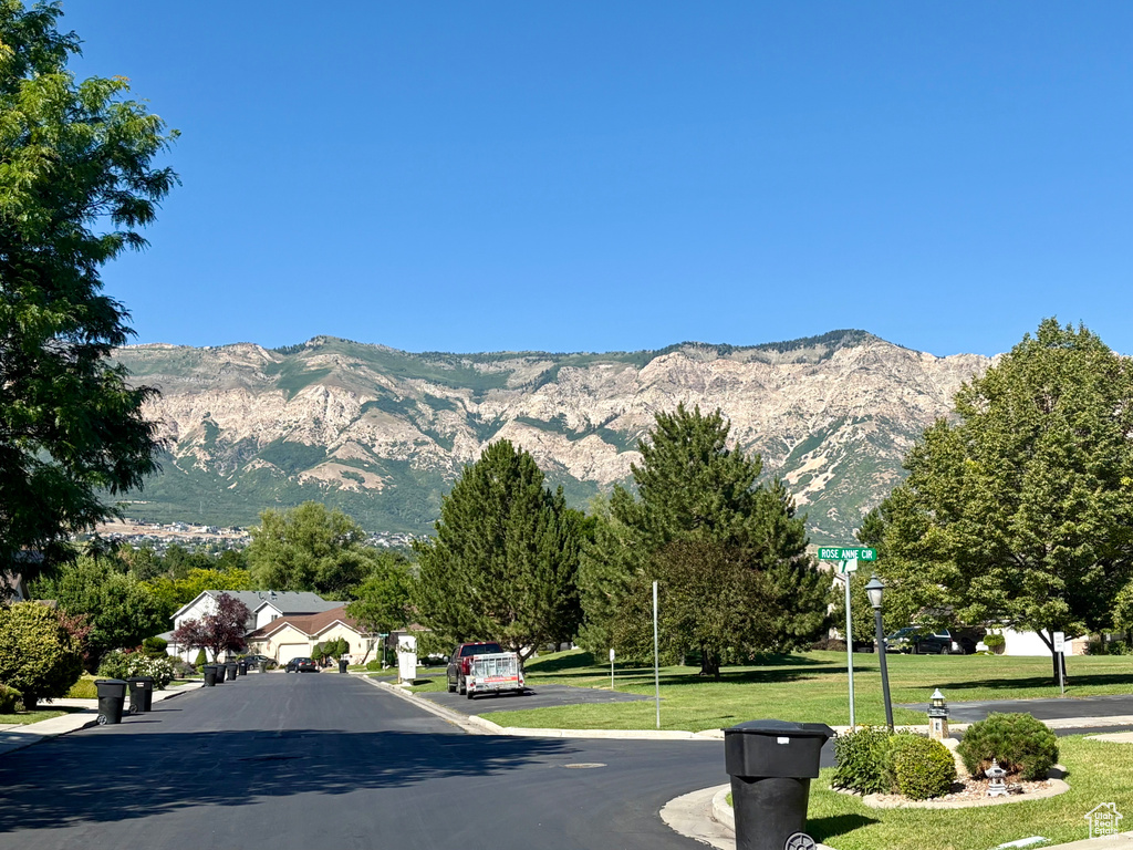 View of mountain background