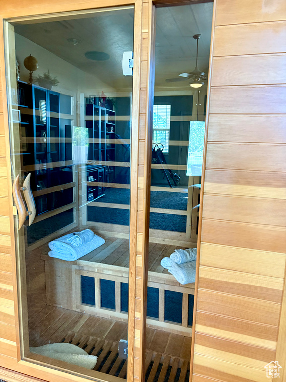 View of relaxing sauna