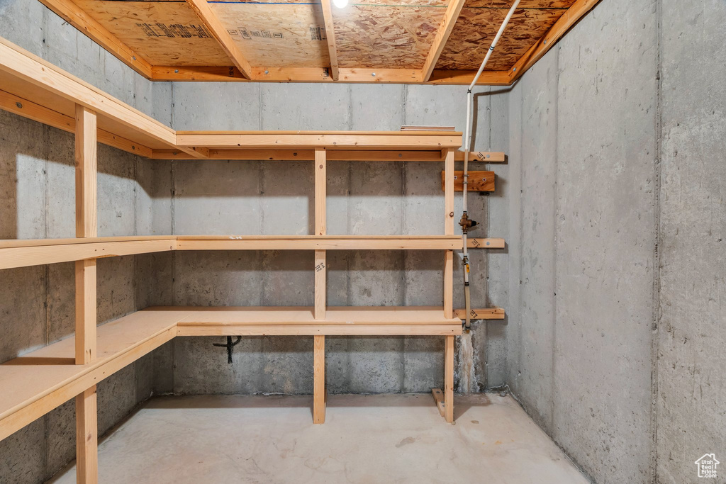 View of storage room