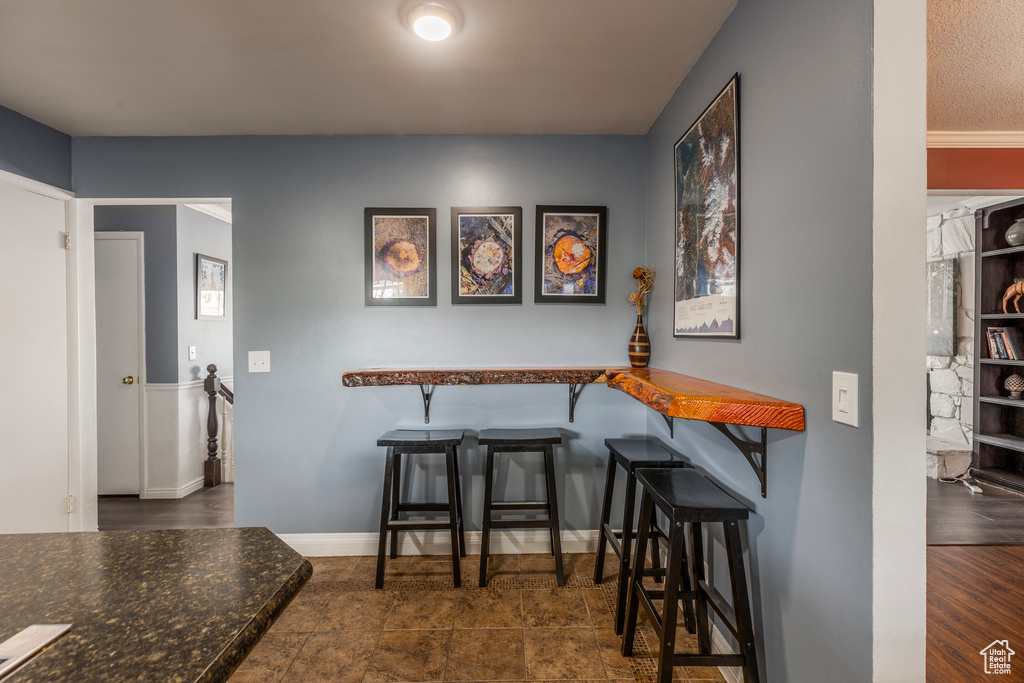 Dining room with baseboards