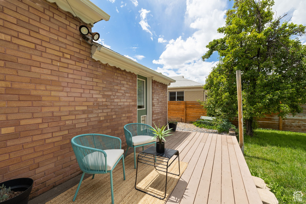 View of deck