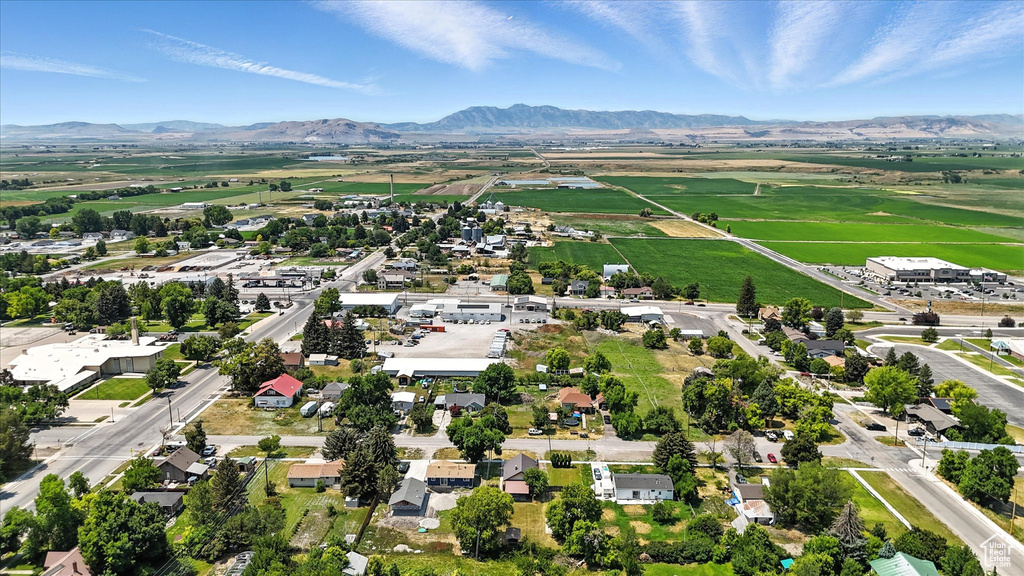 Bird\'s eye view of mountains