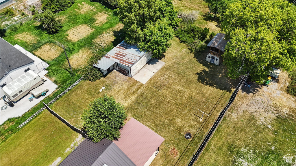View from above of property