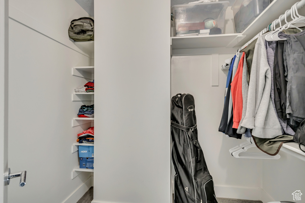 View of spacious closet