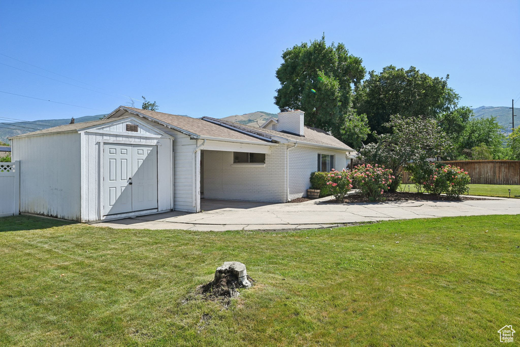 Back of property