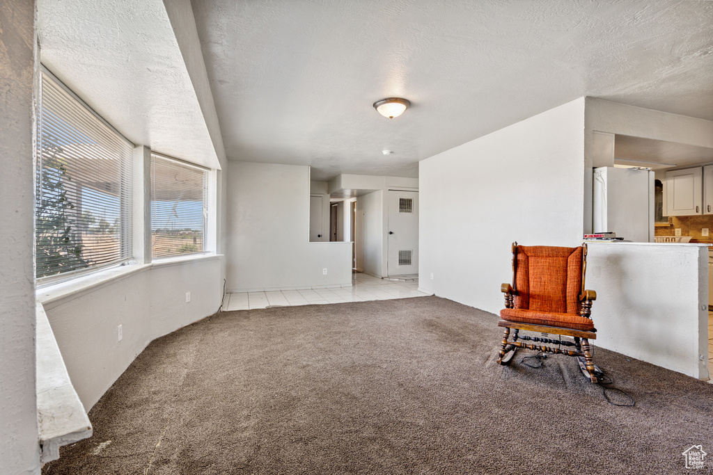 Unfurnished room with carpet floors